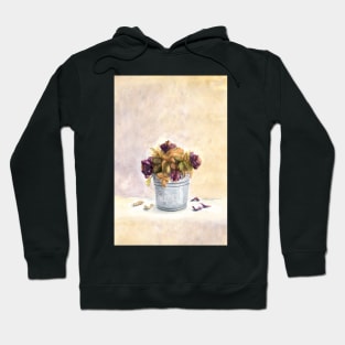 Timeless Beauty of the Withered Roses Wallart Hoodie